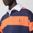 Orange/blue striped Big-Fit polo shirt in cotton