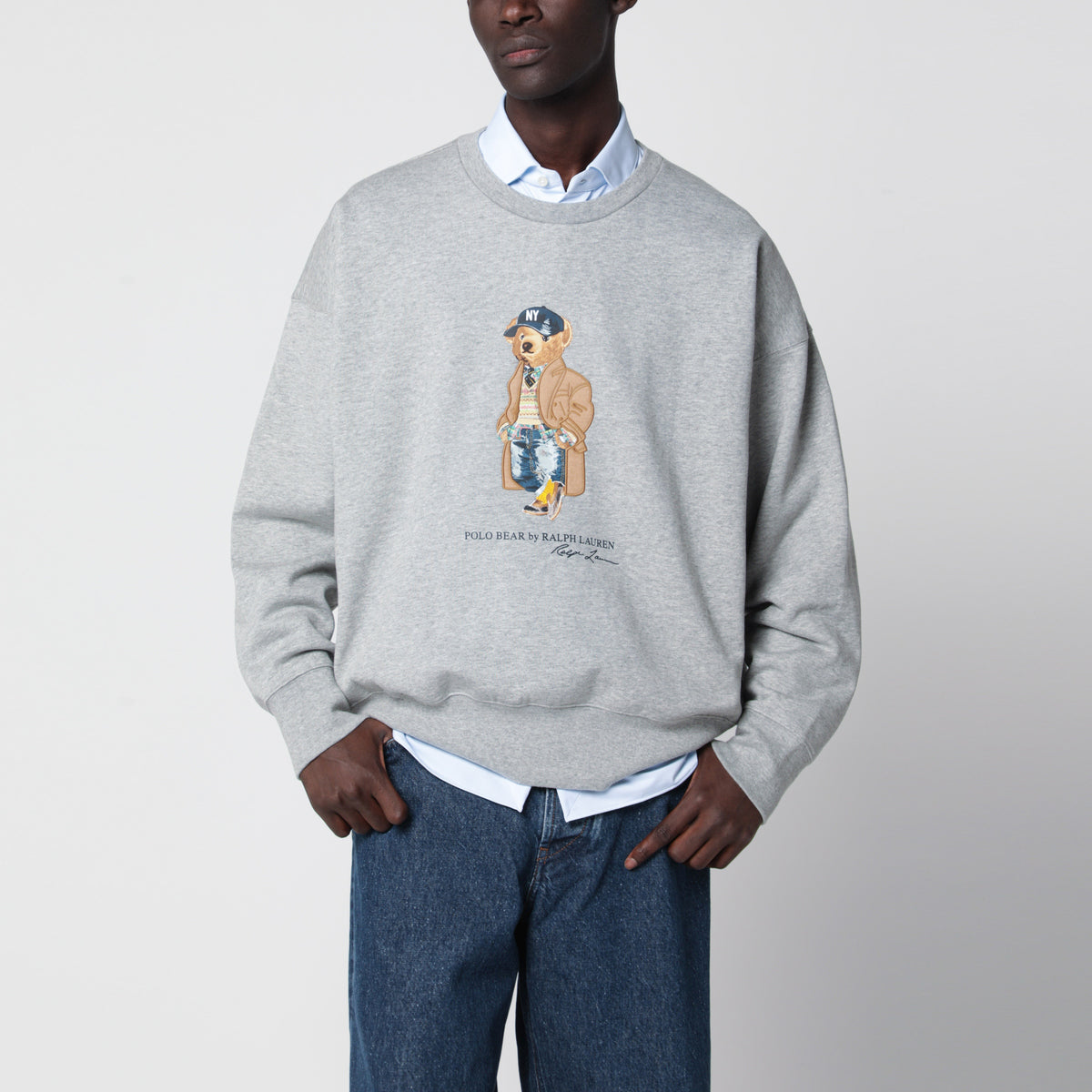 Felpa Polo Bear Vintage-Fit in cotone