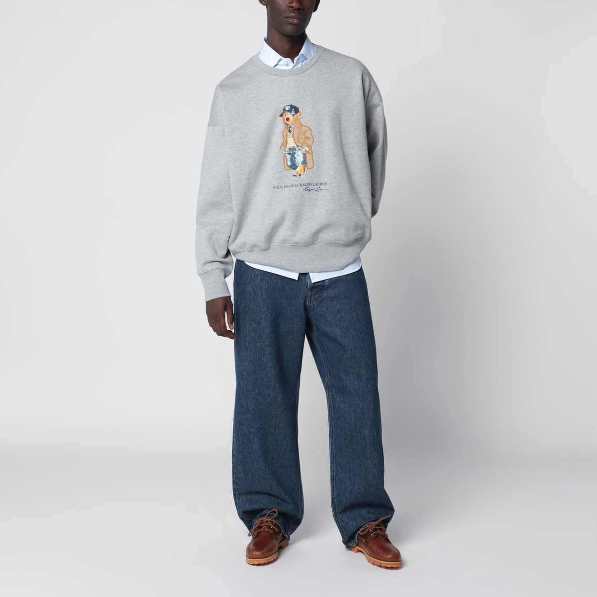 Felpa Polo Bear Vintage-Fit in cotone