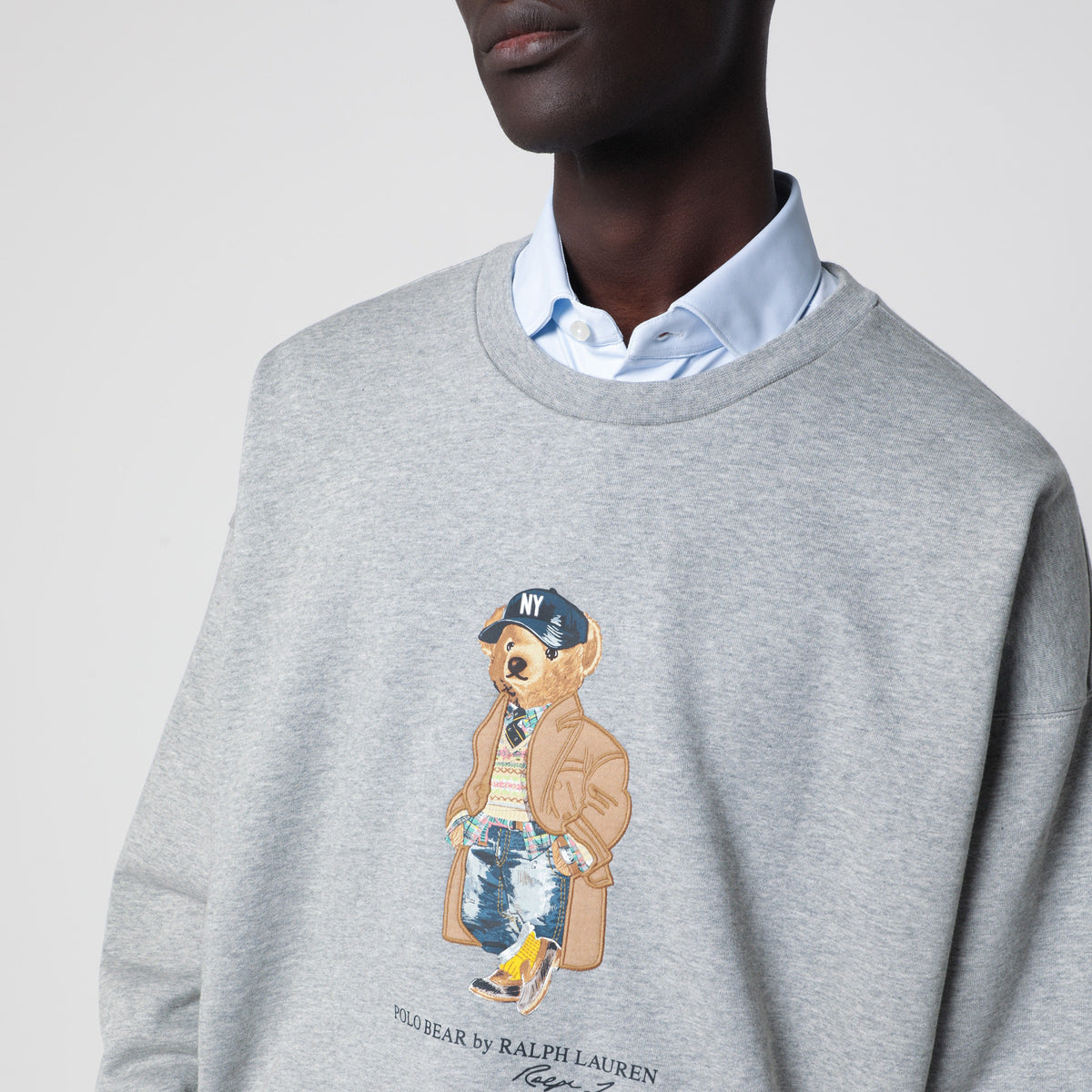 Felpa Polo Bear Vintage-Fit in cotone