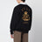Schwarzes Big Pony Baumwoll-Rugby-Sweatshirt