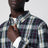 Navy Green Tartan Oxford Cotton Shirt