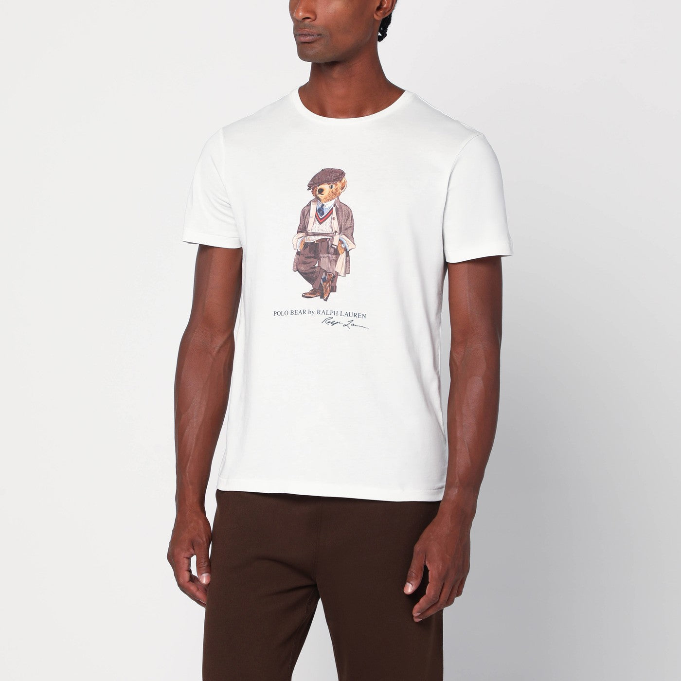 White Polo Bear T-shirt Custom Slim-Fit
