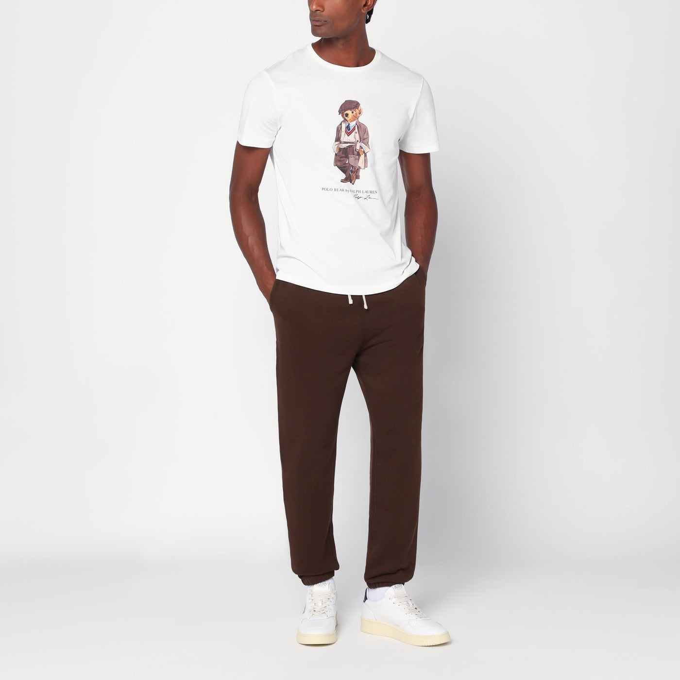 White Polo Bear T-shirt Custom Slim-Fit