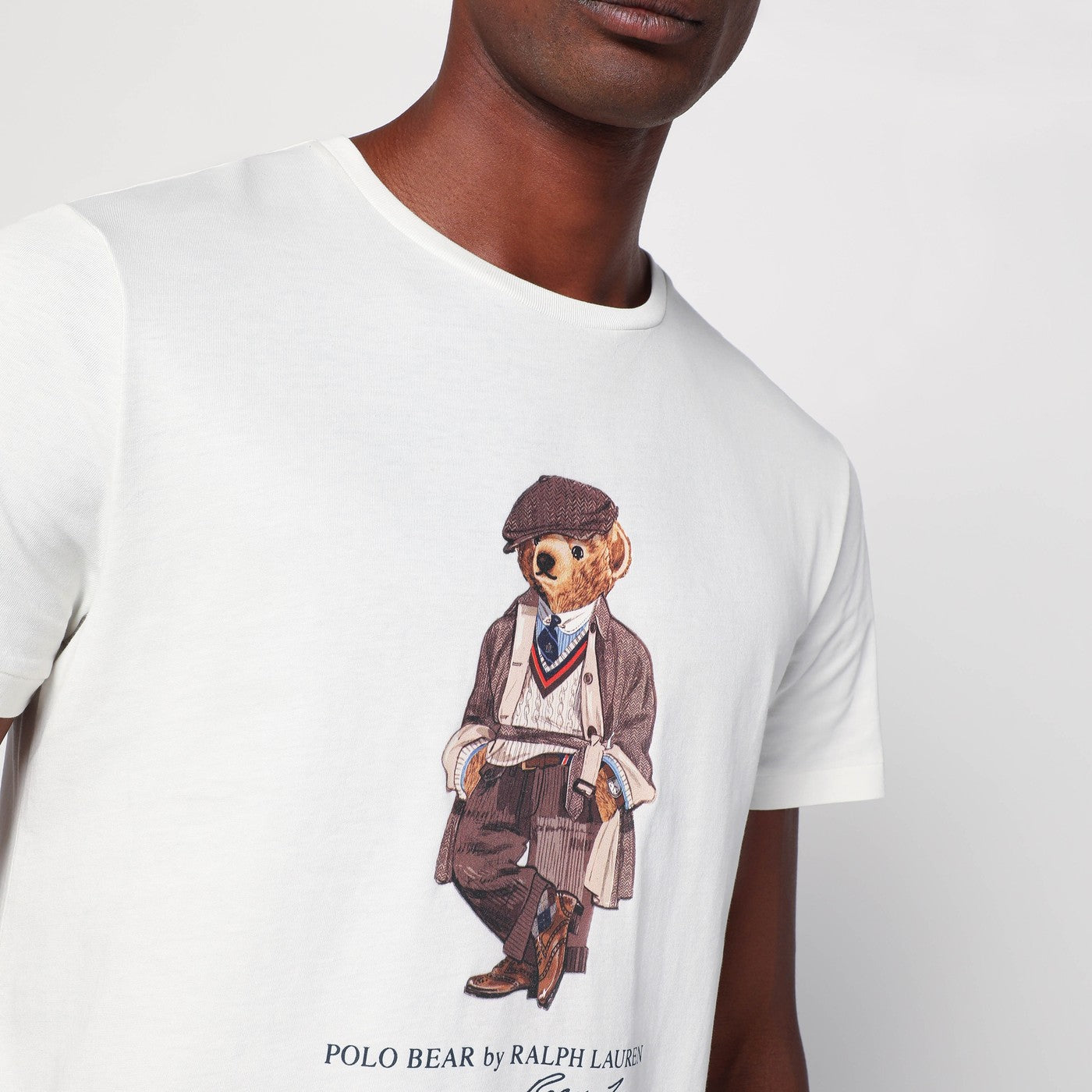 White Polo Bear T-shirt Custom Slim-Fit