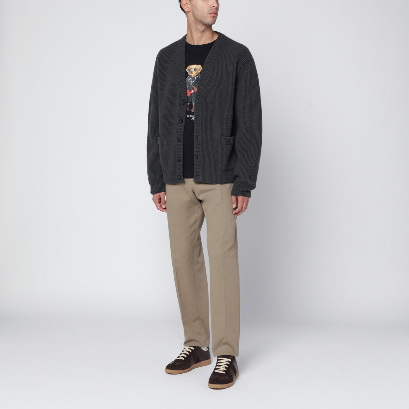Black Polo Bear Classic Slim Fit T-shirt