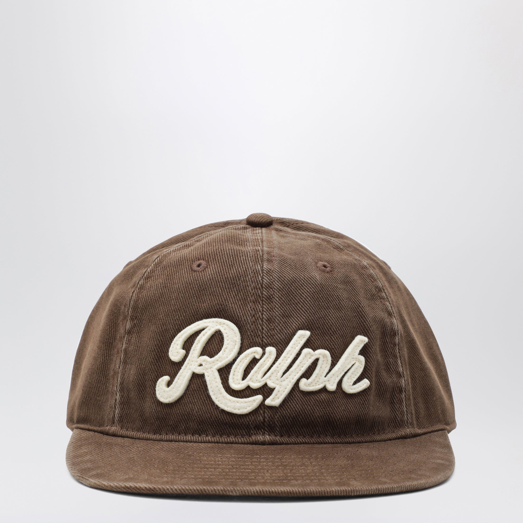 Cappello da baseball marrone con logo