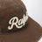 Cappello da baseball marrone con logo
