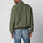 Dark green linen zip-up jacket