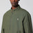Dark green linen zip-up jacket