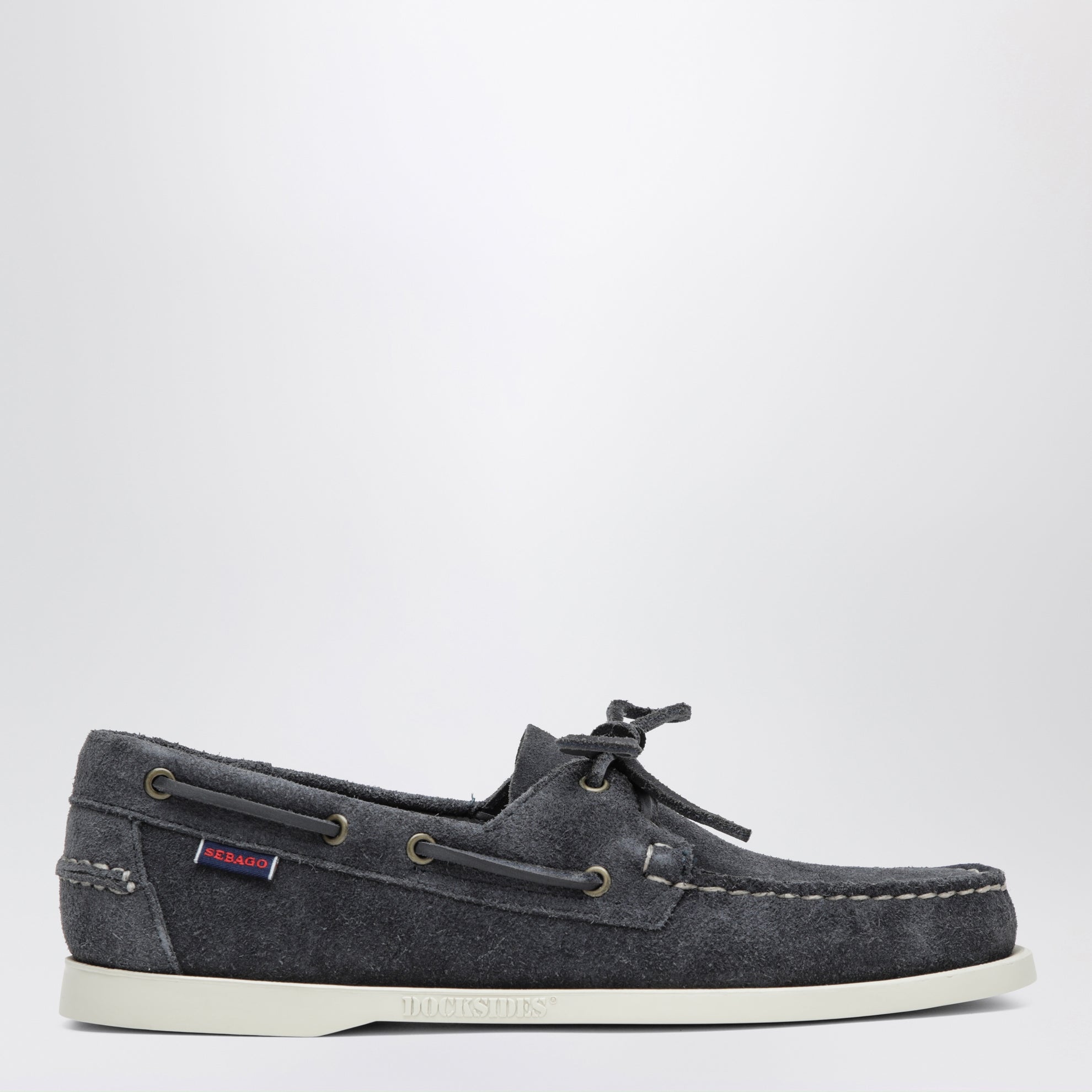 Portland Flesh Out boat moccasins in suede, blue