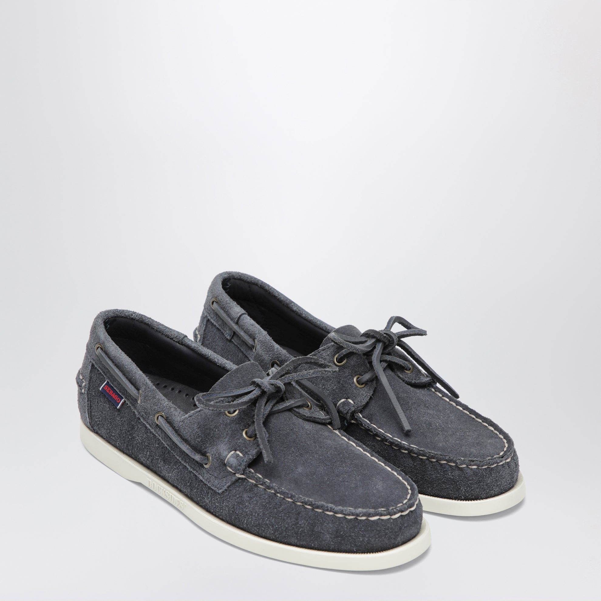 Portland Flesh Out boat moccasins in suede, blue