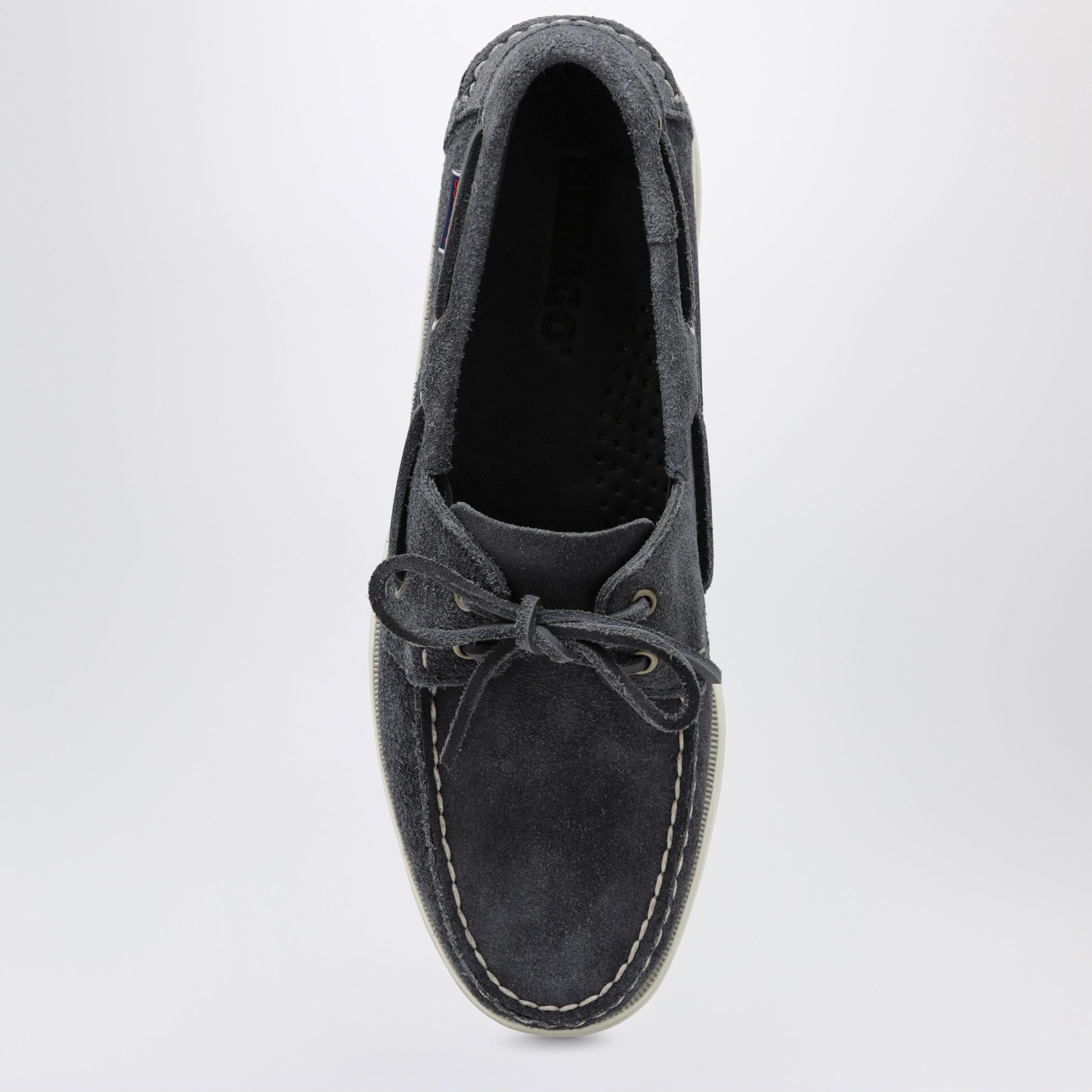 Portland Flesh Out boat moccasins in suede, blue