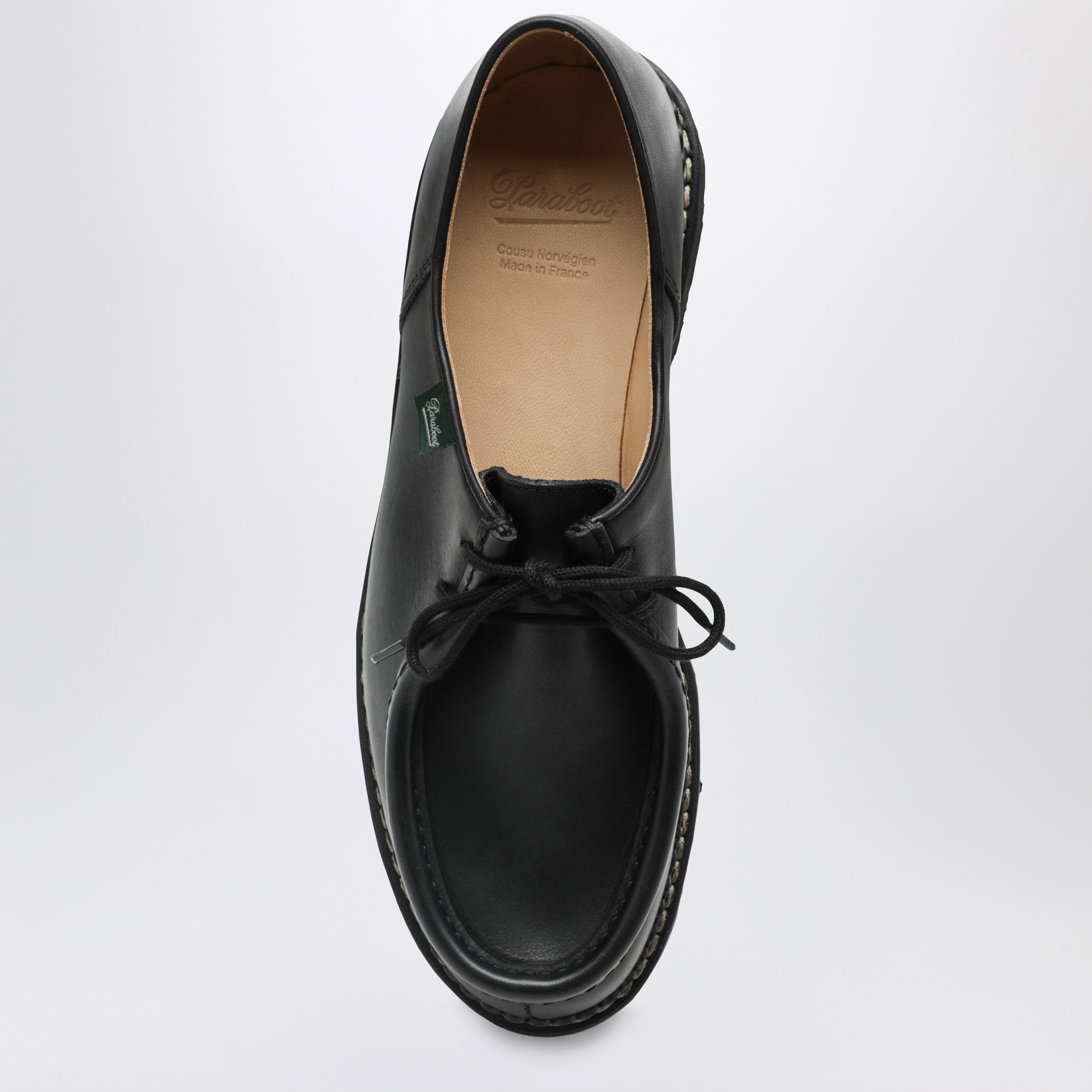 Chaussures à lacets Michael noires en cuir