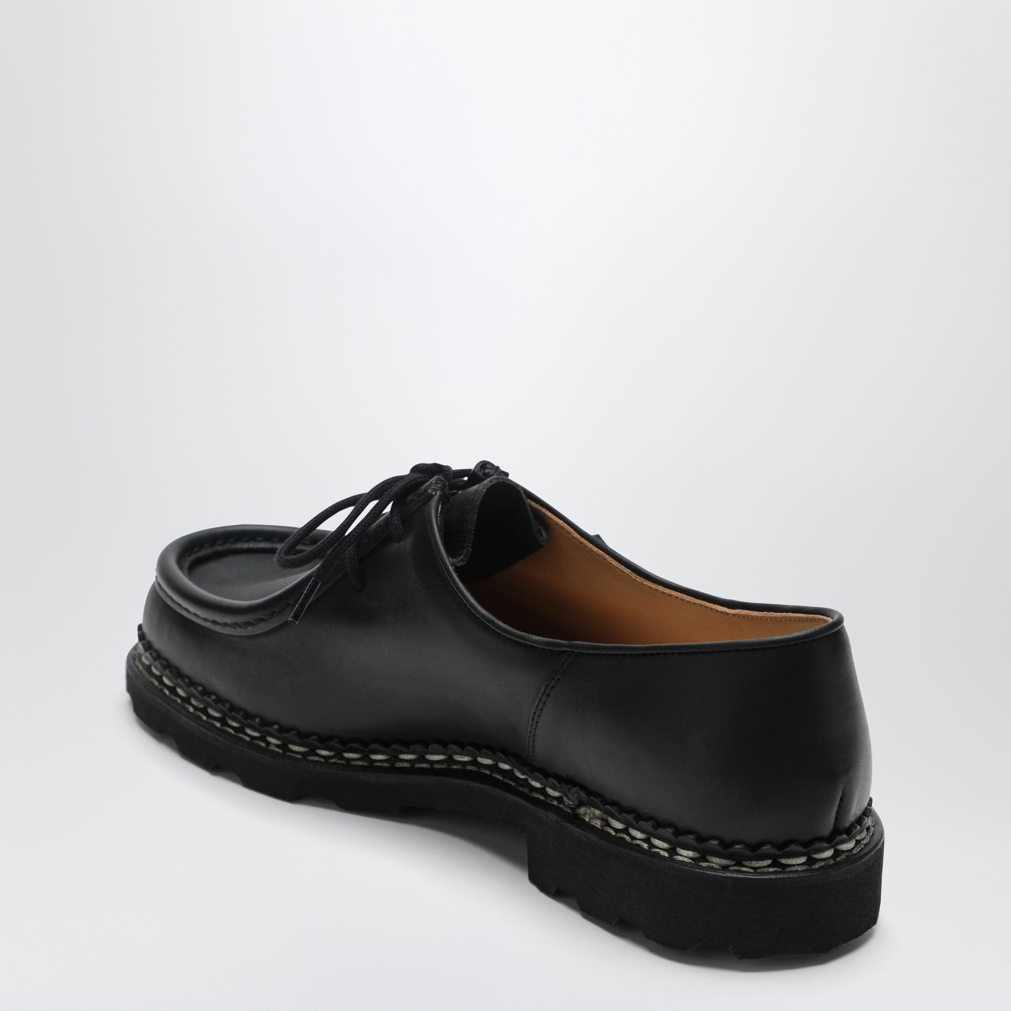 Chaussures à lacets Michael noires en cuir