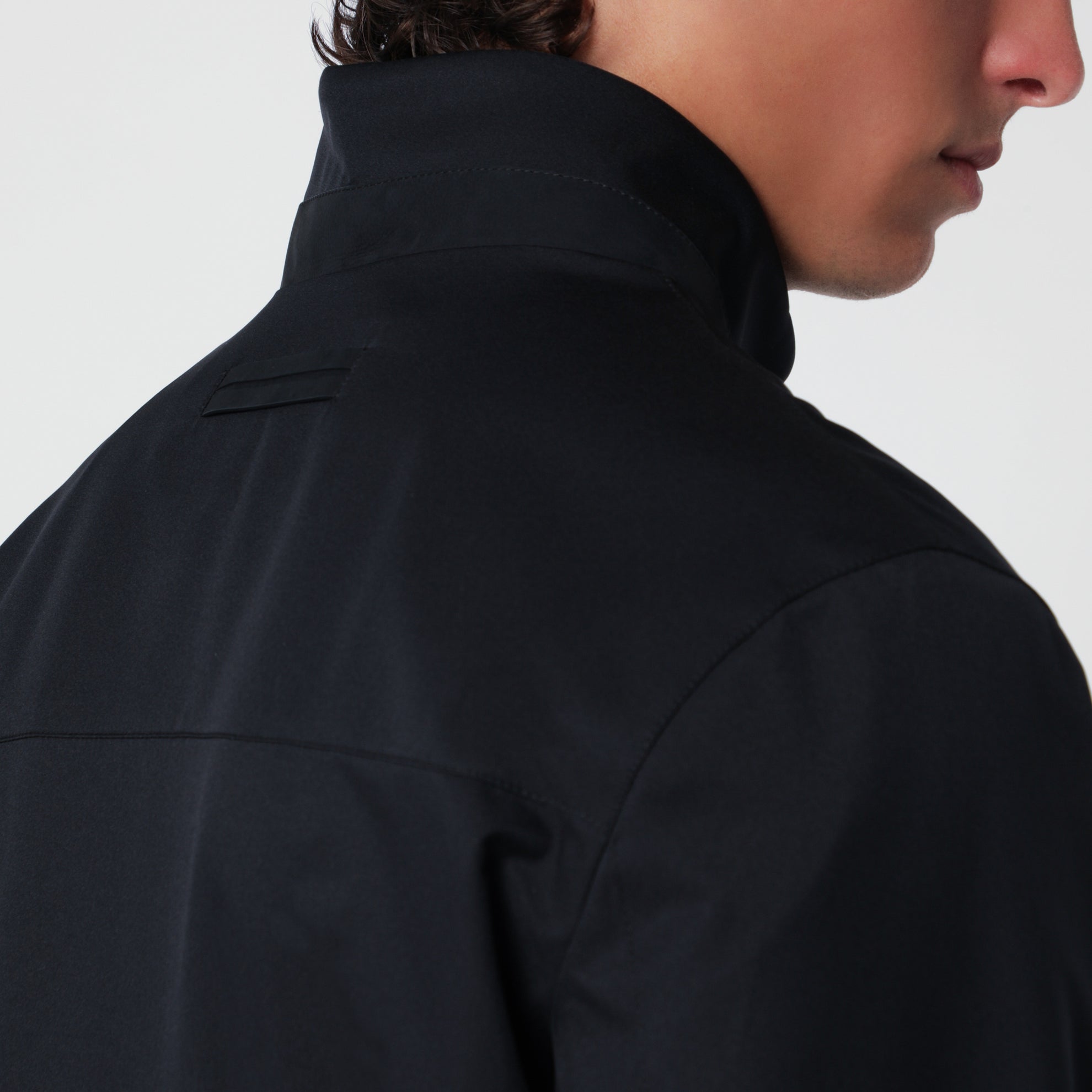 Marineblaue Jacke mit Reißverschluss