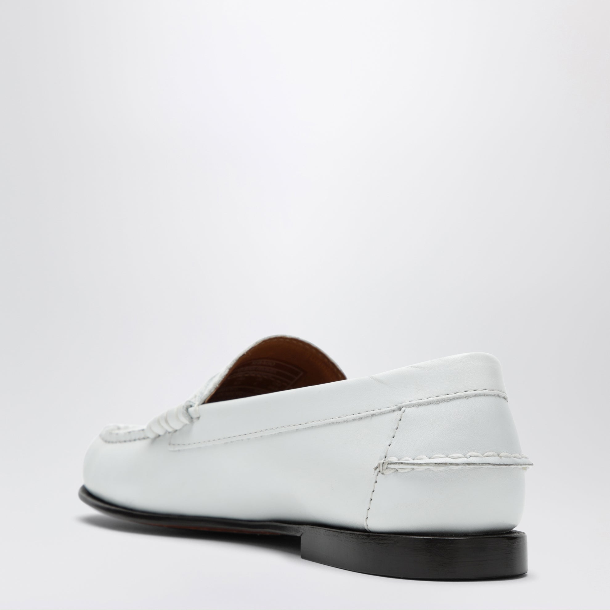 Mocassins Danielle en cuir blanc
