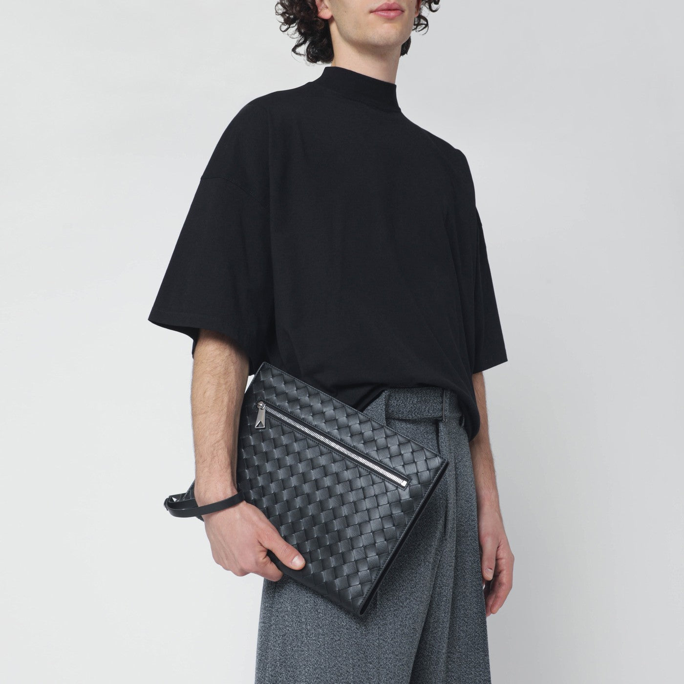 Porte-documents Intrecciato noir