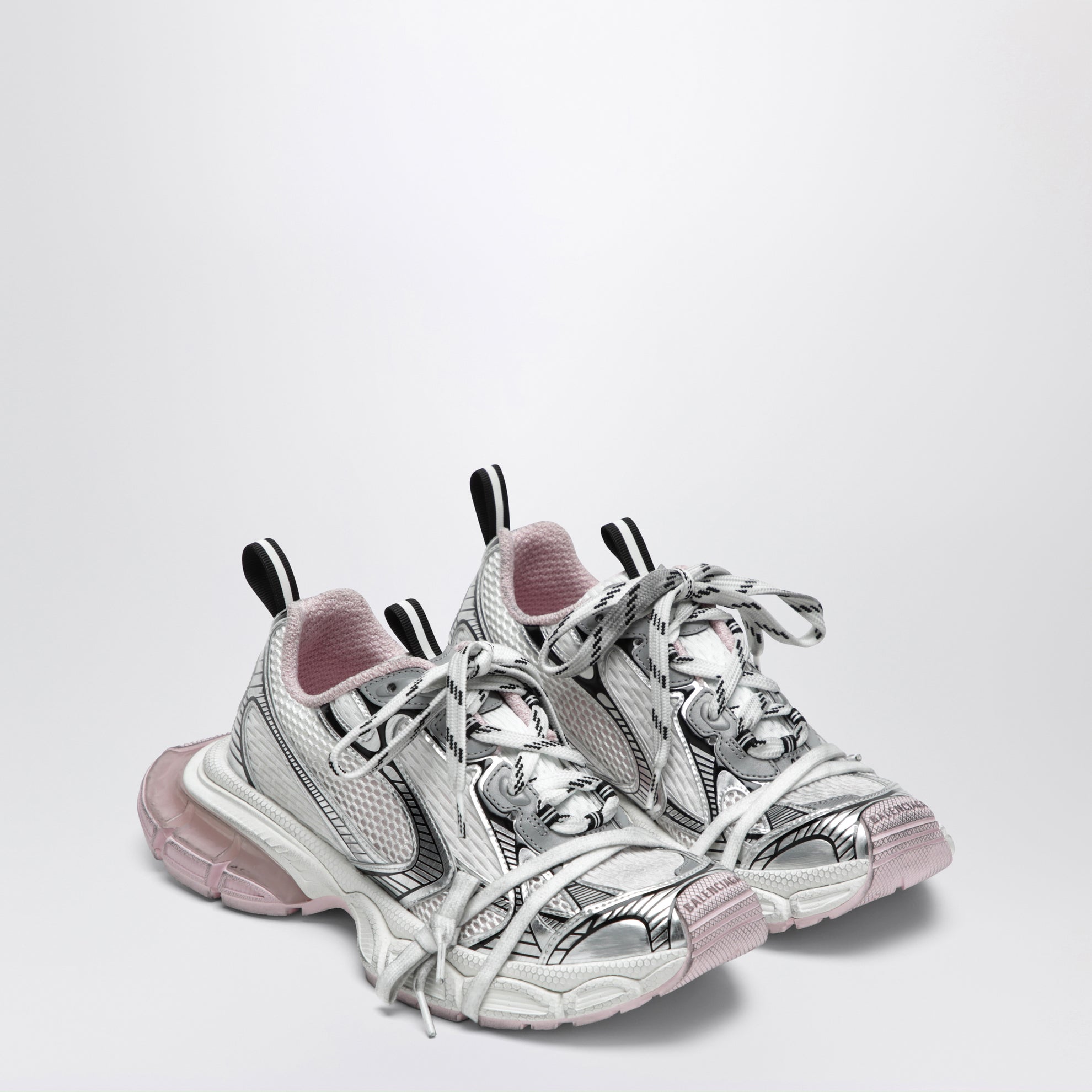 3XL Gel Clearsole sneakers in polyurethane, white/pink/black
