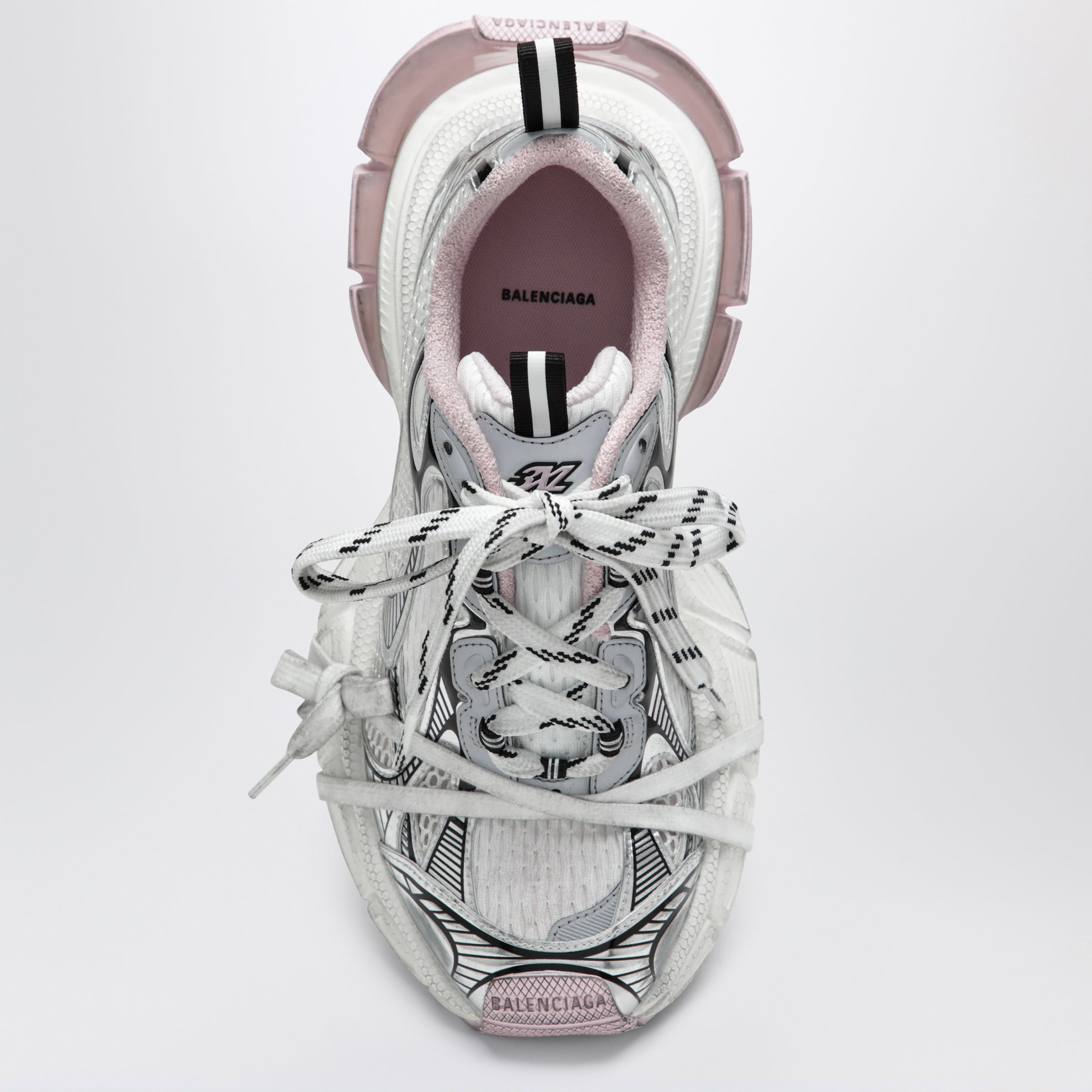 3XL Gel Clearsole sneakers in polyurethane, white/pink/black