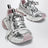 3XL Gel Clearsole sneakers in polyurethane, white/pink/black