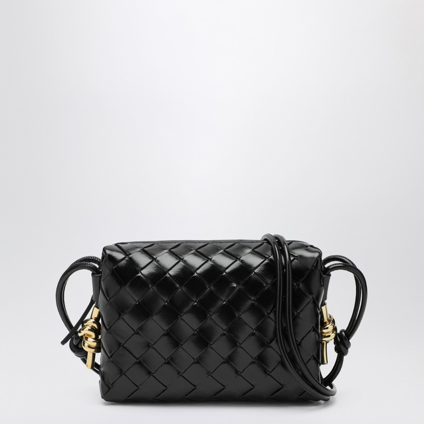 Borsa Mini Loop Metal Knot nera
