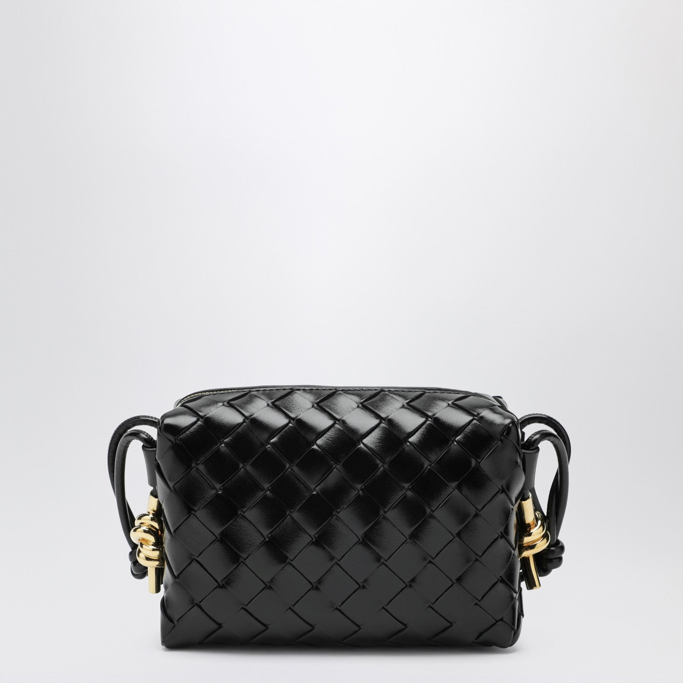 Borsa Mini Loop Metal Knot nera