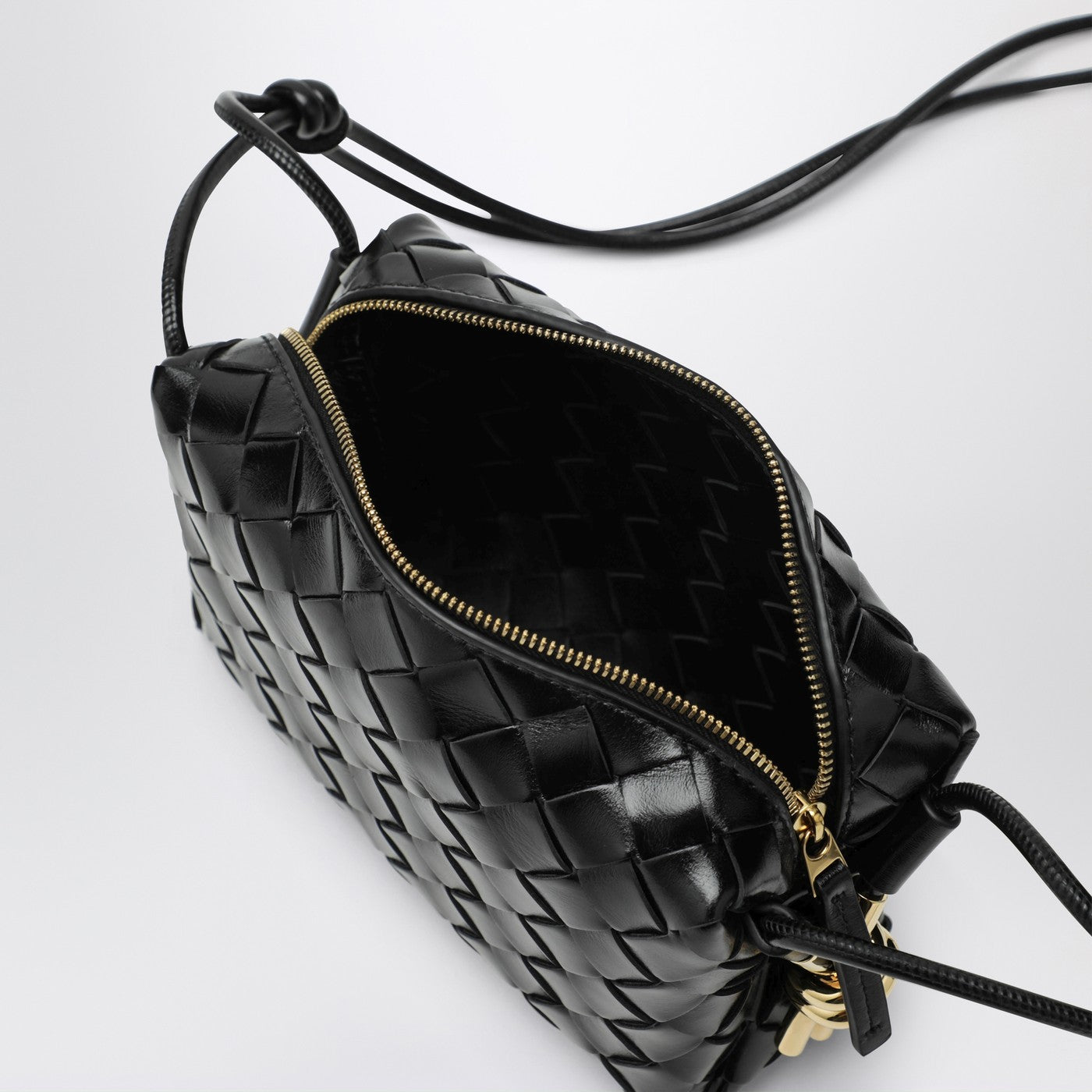 Borsa Mini Loop Metal Knot nera