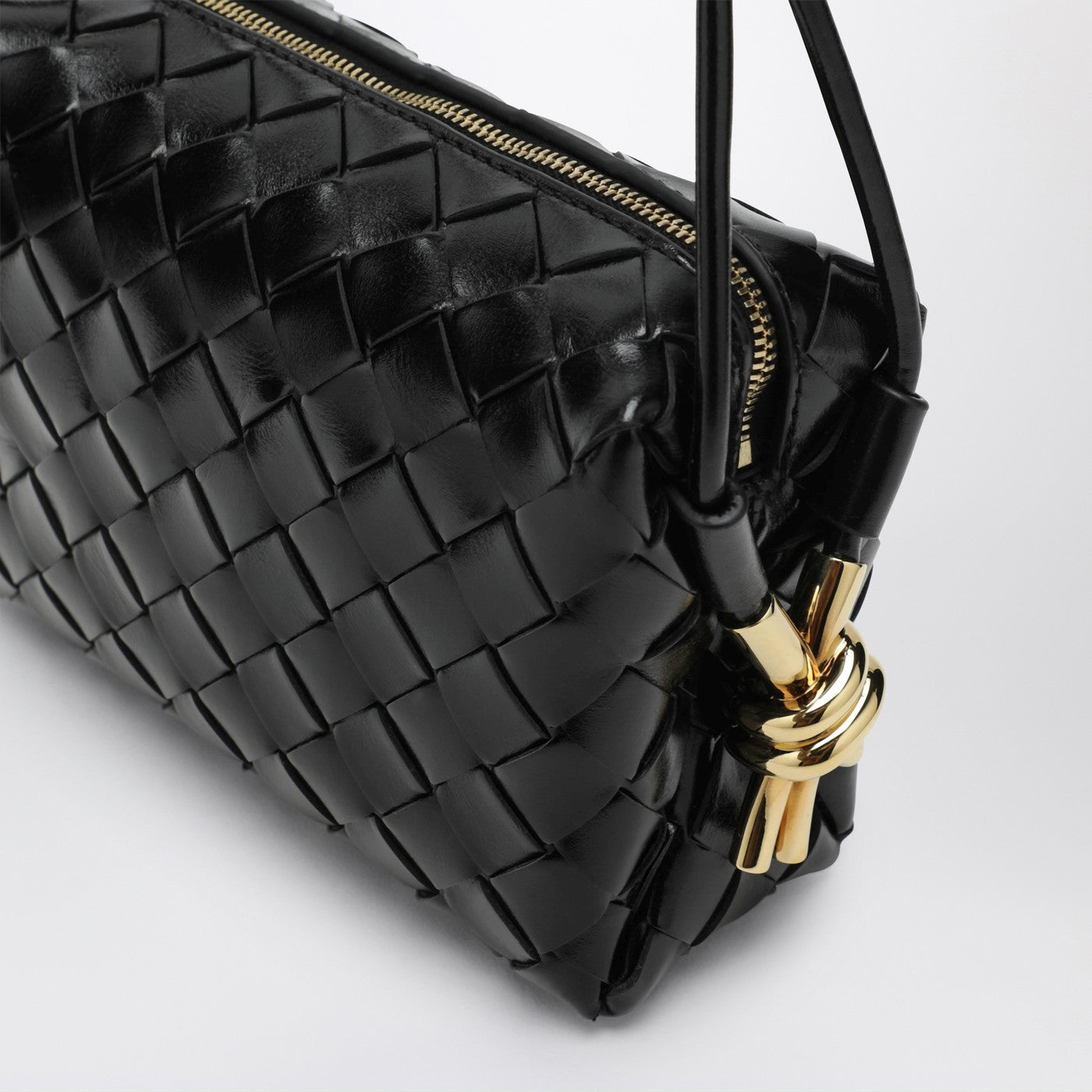 Bottega Veneta Mini Loop Metal Knot black bag | TheDoubleF