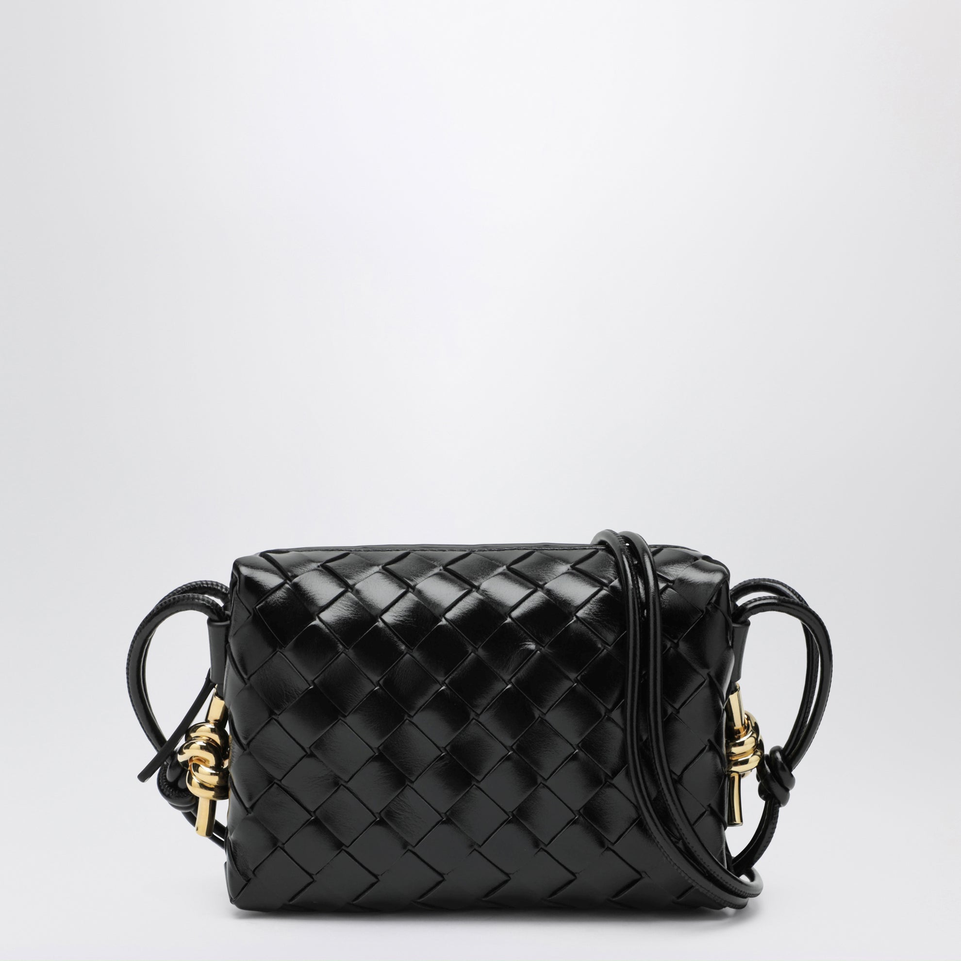 Borsa Mini Loop Metal Knot nera