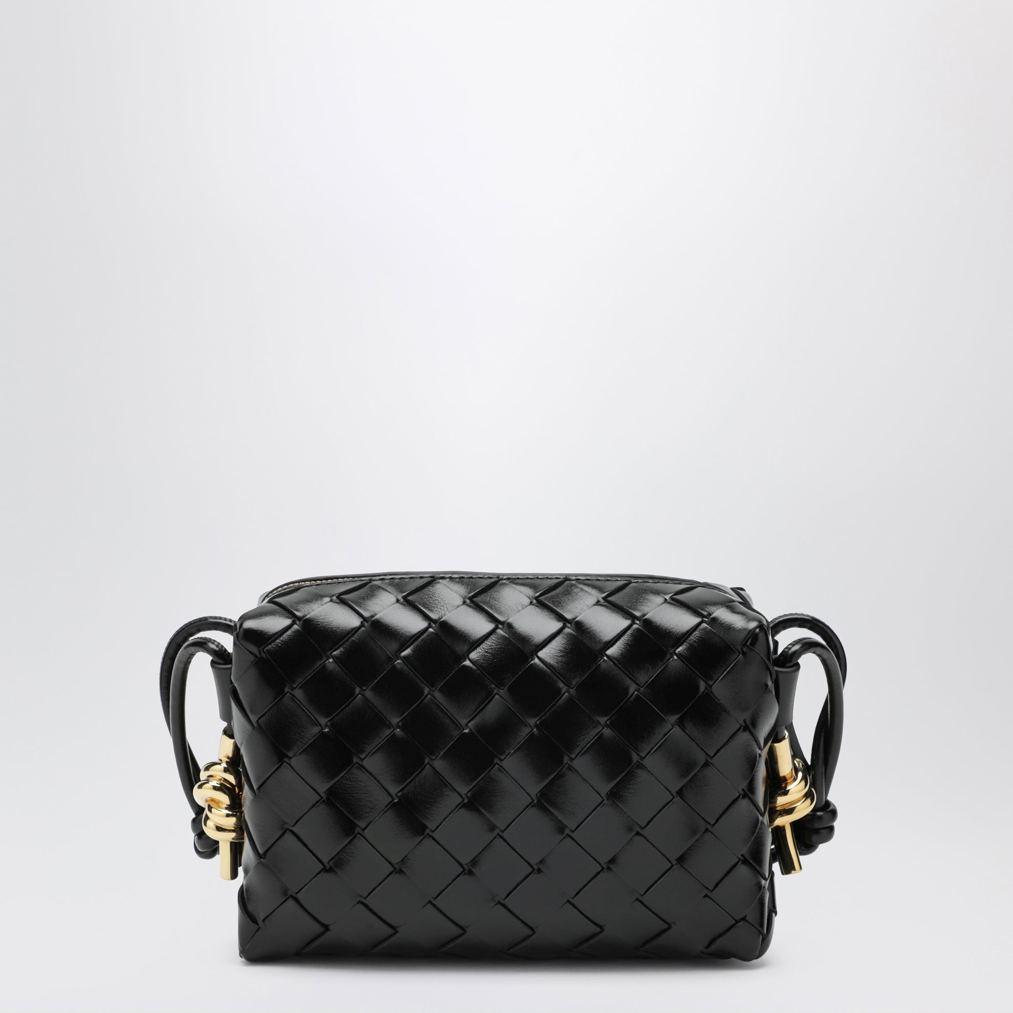 Borsa Mini Loop Metal Knot nera
