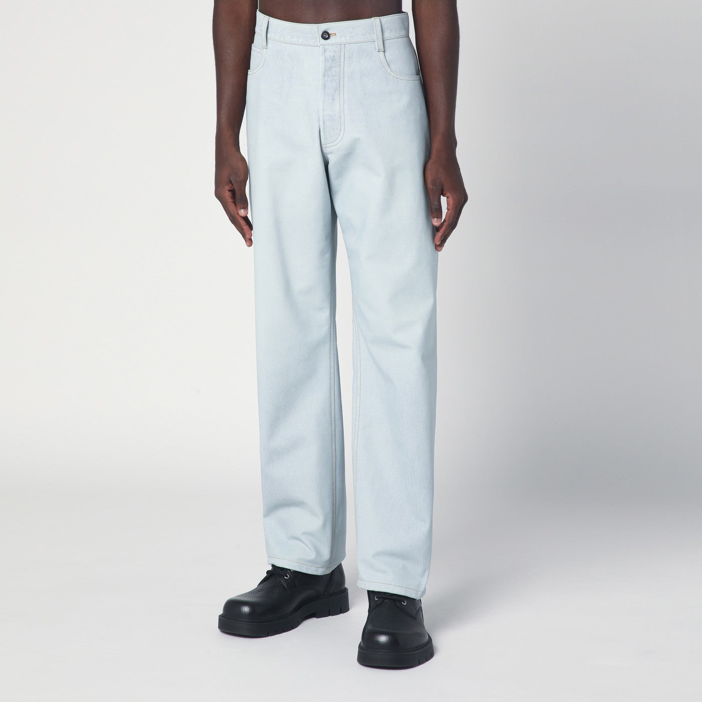Bottega Veneta Light blue straight leg jeans | TheDoubleF