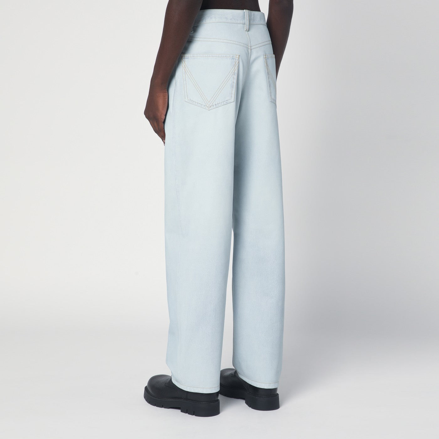 Jean droit bleu clair