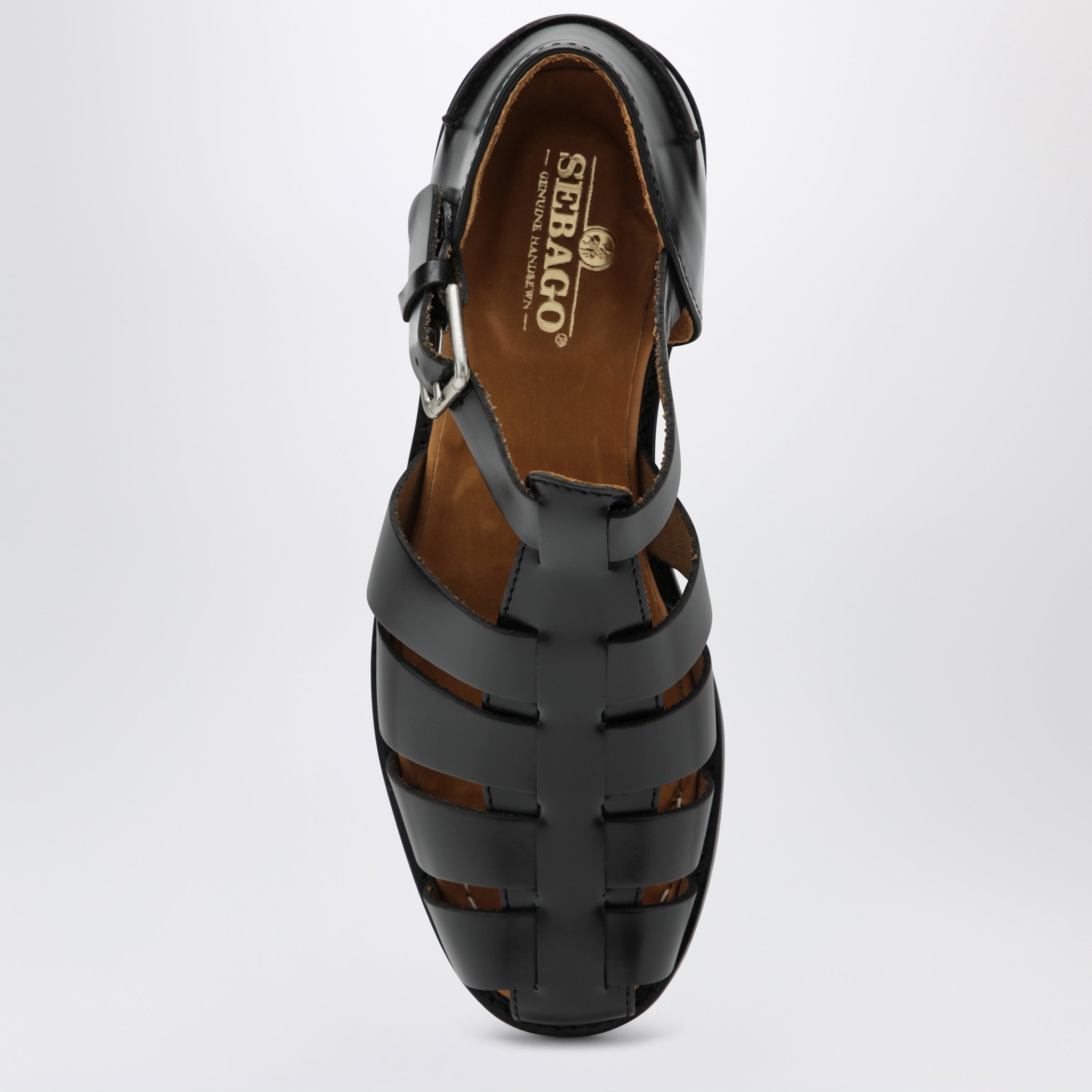 Sebago Gurkha Tale black leather sandals | TheDoubleF