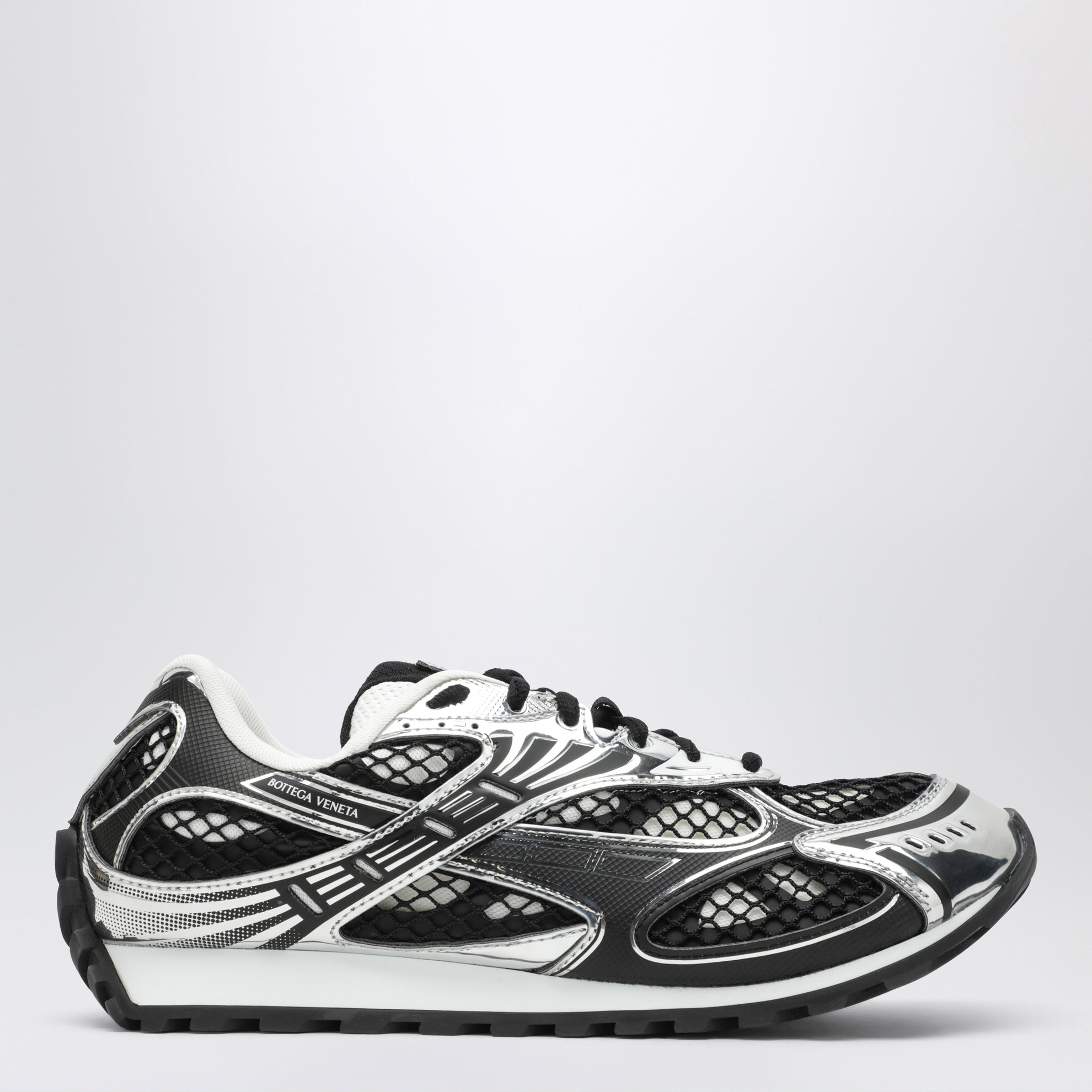 Sneakers Orbit noires/argentées en tissu technique