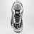 Sneakers Orbit noires/argentées en tissu technique