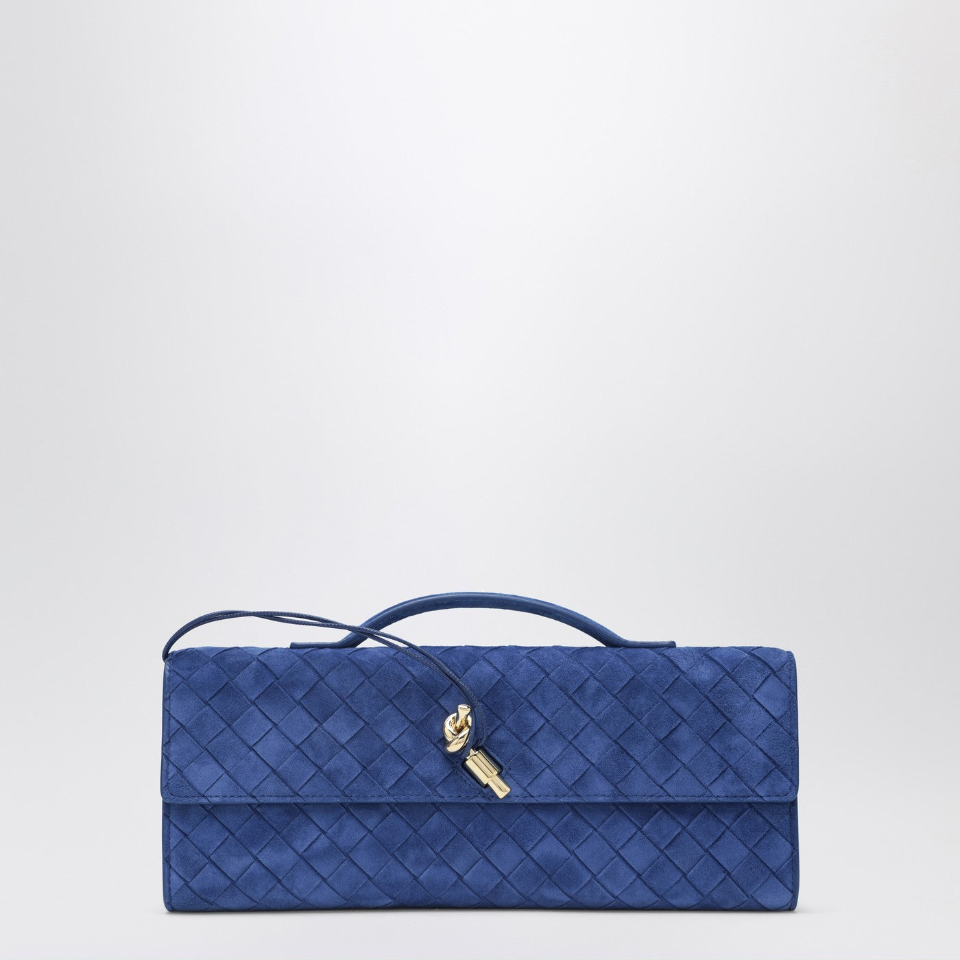 Andiamo clutch in Royal Blue suede