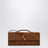 Andiamo clutch with brown suede handle