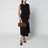 Andiamo clutch with brown suede handle