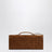 Andiamo clutch with brown suede handle