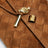 Andiamo clutch with brown suede handle