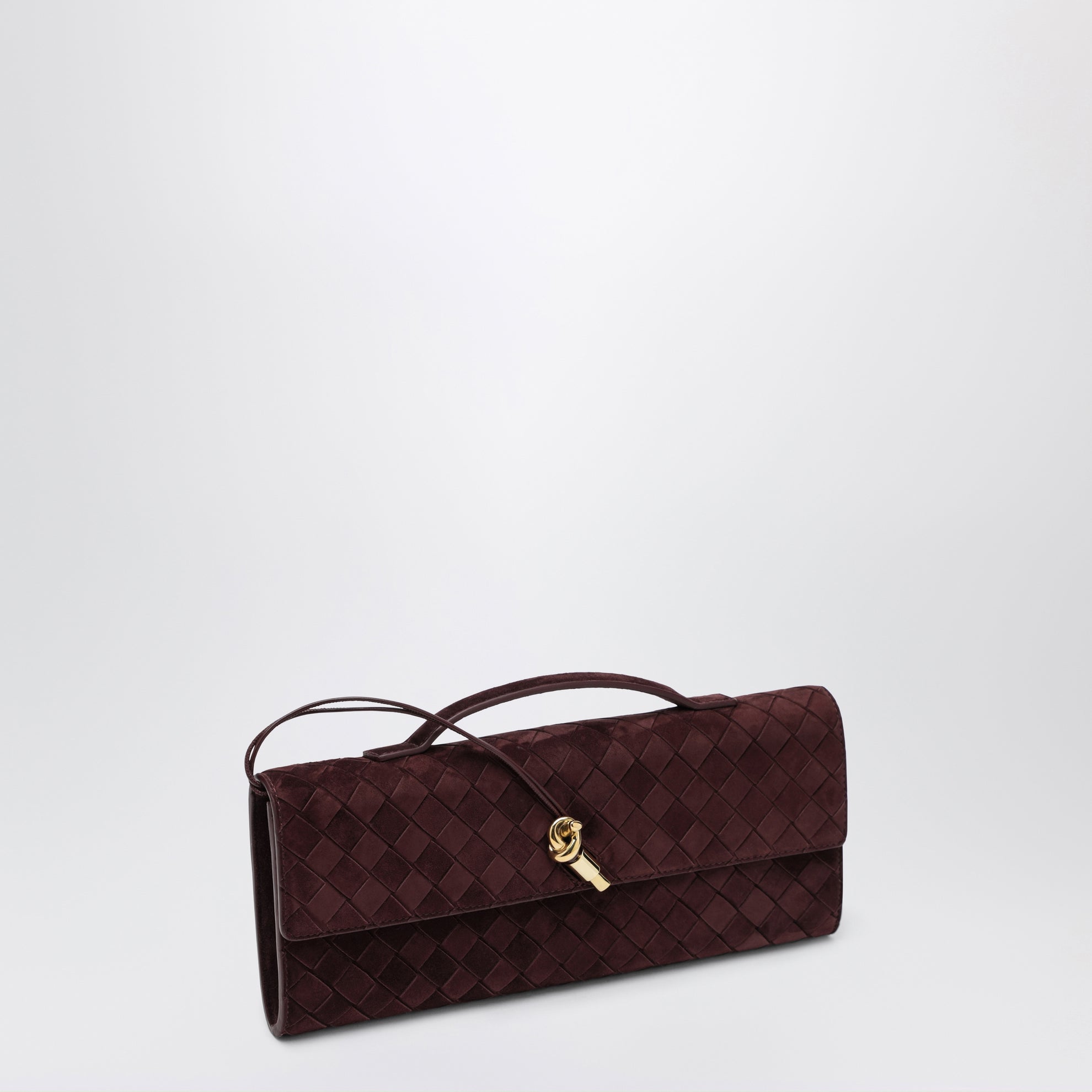 Clutch Andiamo Deep Maoghany in suede