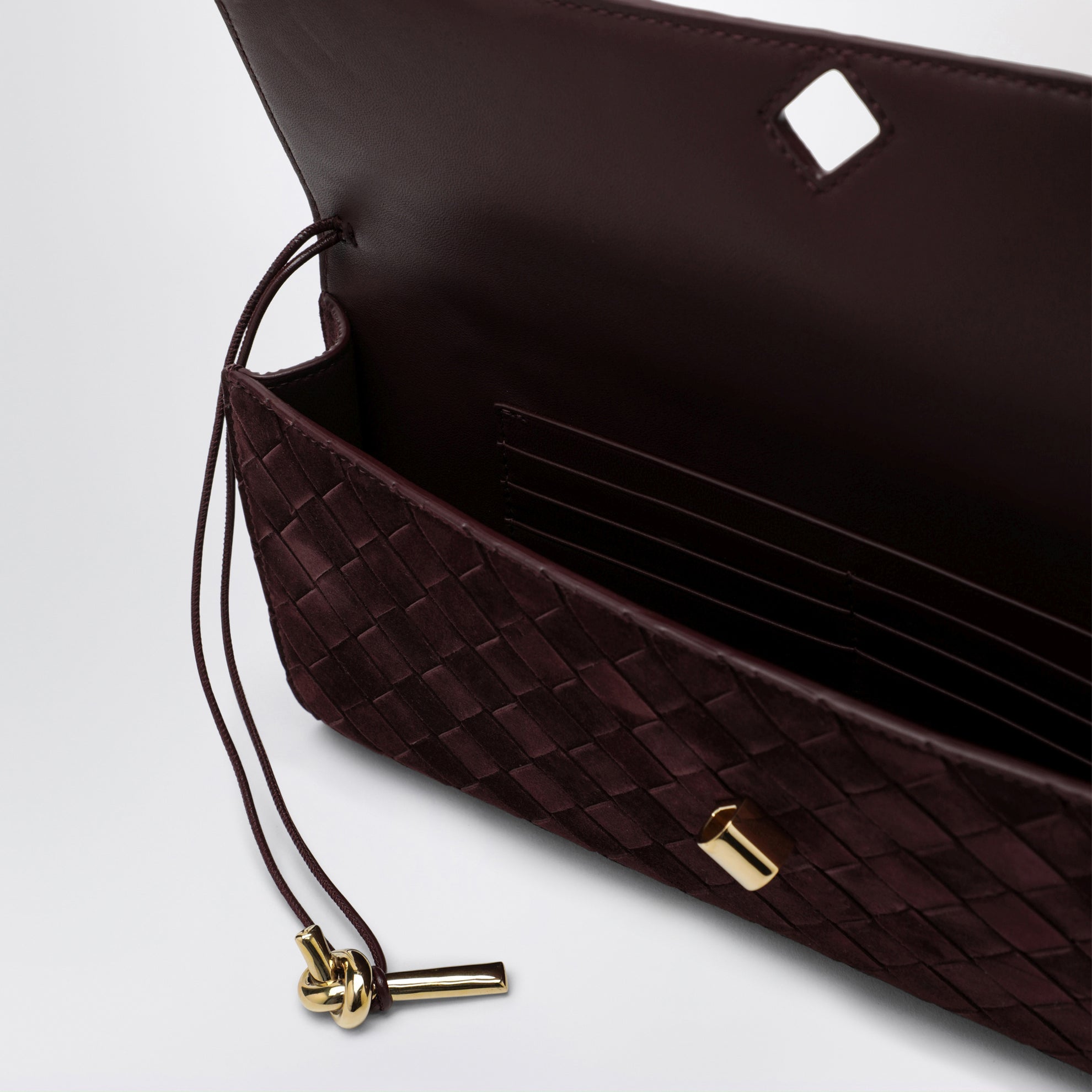 Clutch Andiamo Deep Maoghany in suede