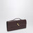 Andiamo clutch bag with handle in Dark Barolo