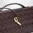 Andiamo clutch bag with handle in Dark Barolo