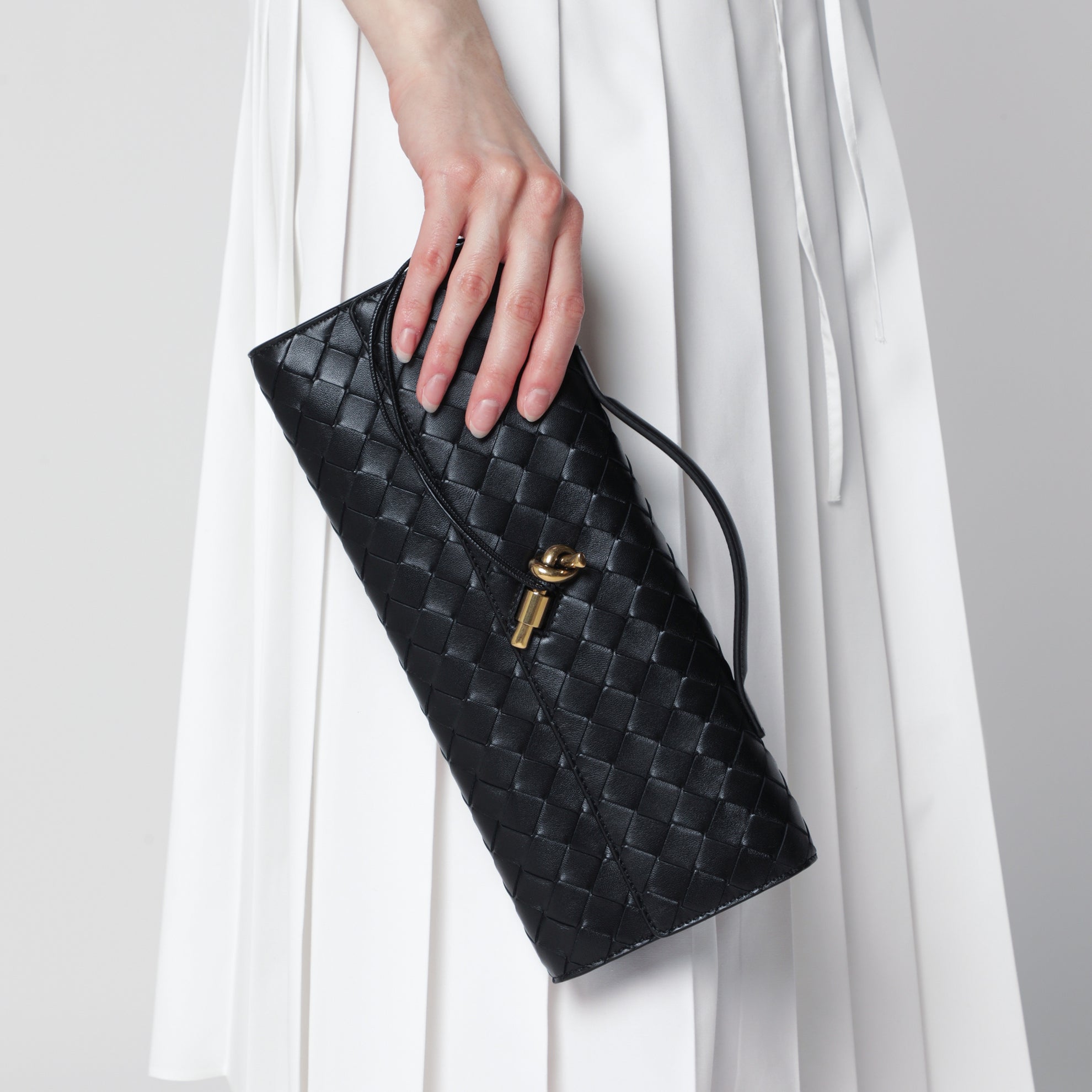 Clutch Andiamo con manico nera