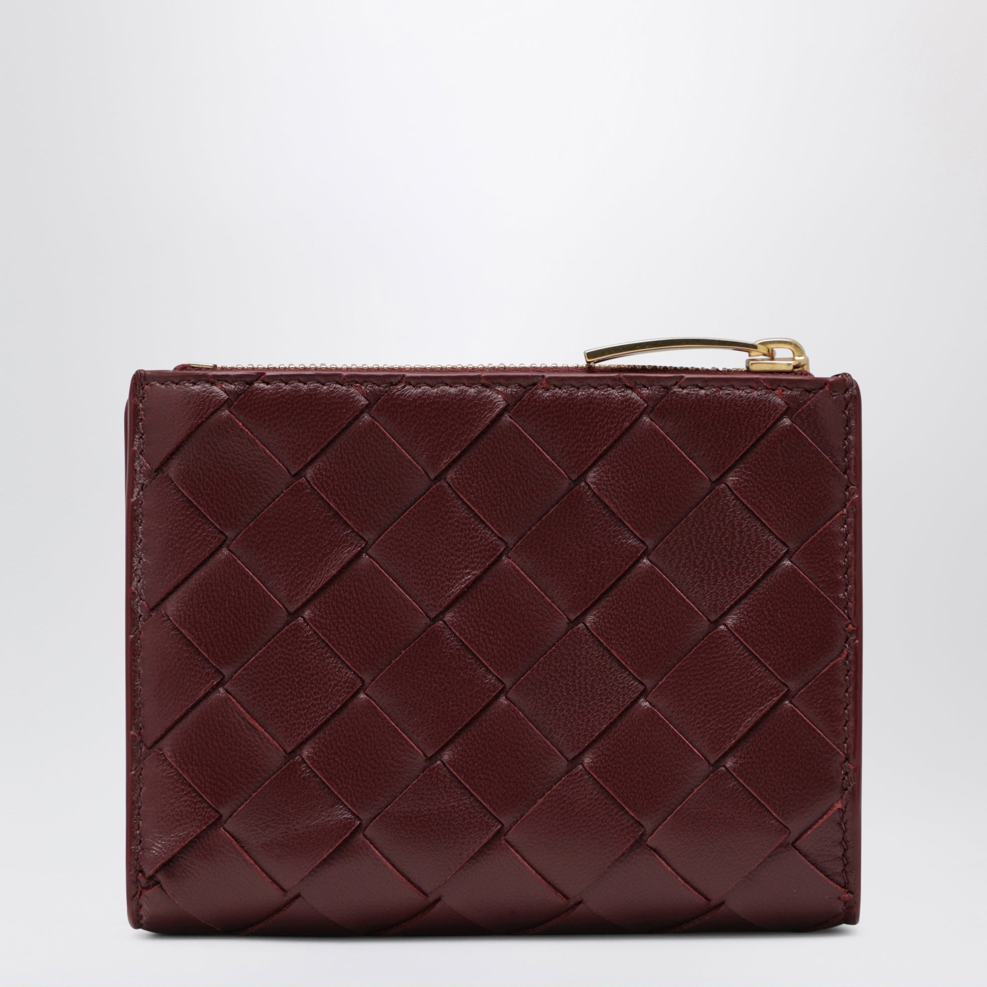 Small Barolo Intrecciato Bi-Fold Wallet