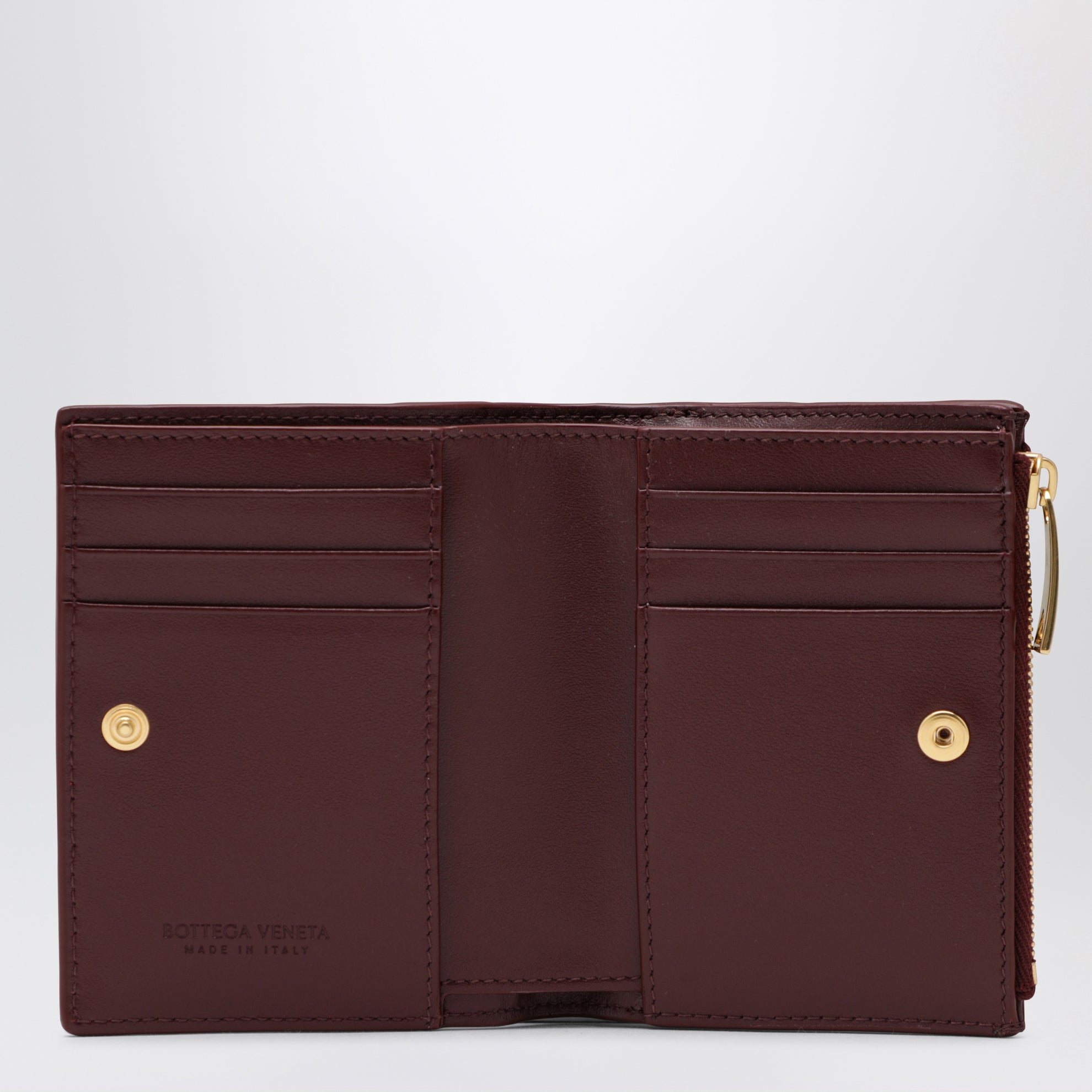 Small Barolo Intrecciato Bi-Fold Wallet