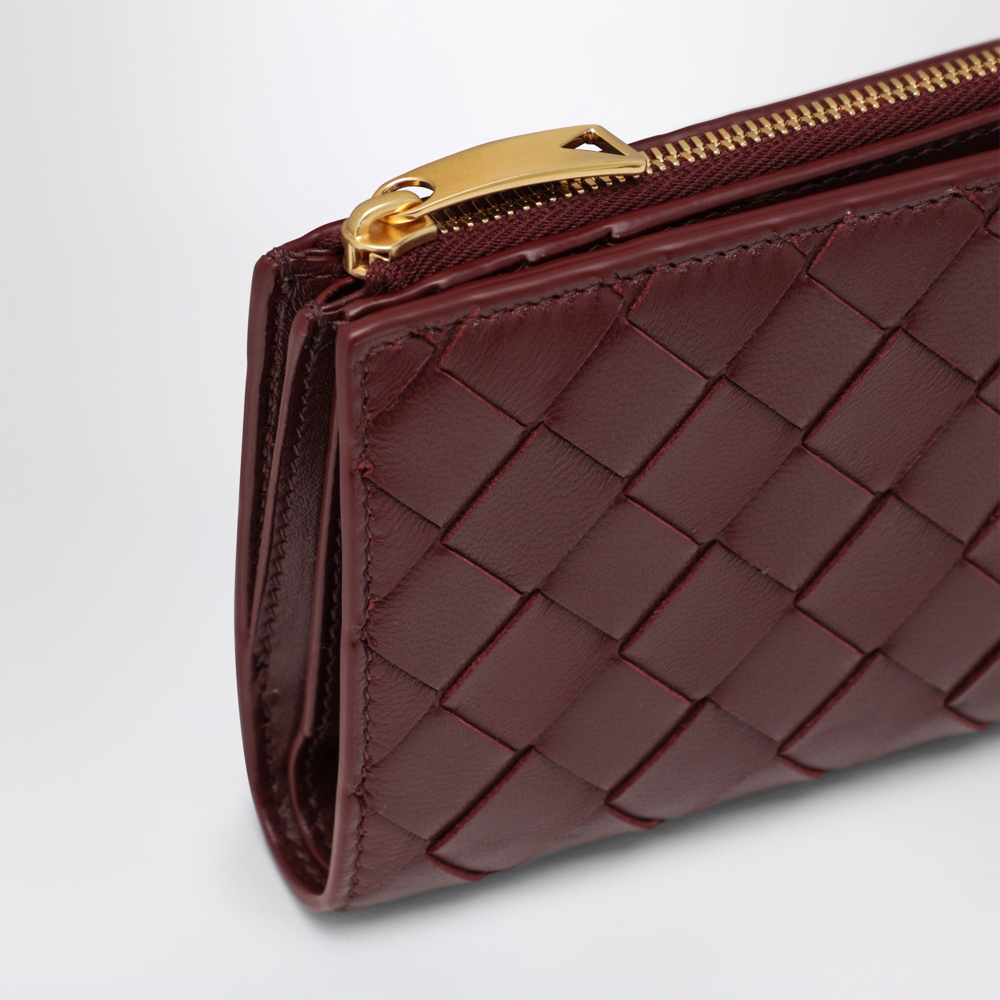 Small Barolo Intrecciato Bi-Fold Wallet