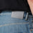 Jeans baggy in denim di cotone blu